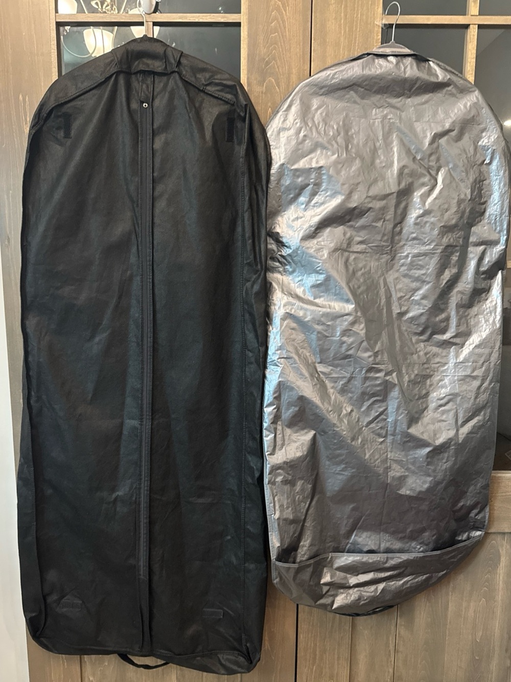 Saks Fifth Ave The Fur Salon Garment Bag Zipper 54x 23” and Plastic Bag 51x23” - Picture 3 of 16